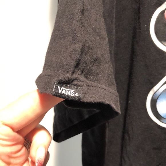 Vans Mens black tee with treasure island motif on back classic fit of the wall L - Picture 4 of 5